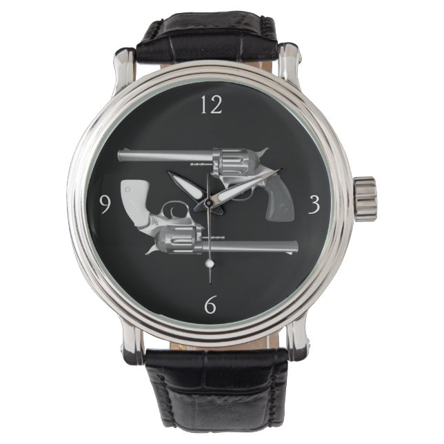 Relógio De Pulso Revólveres gêmeos (Frente)