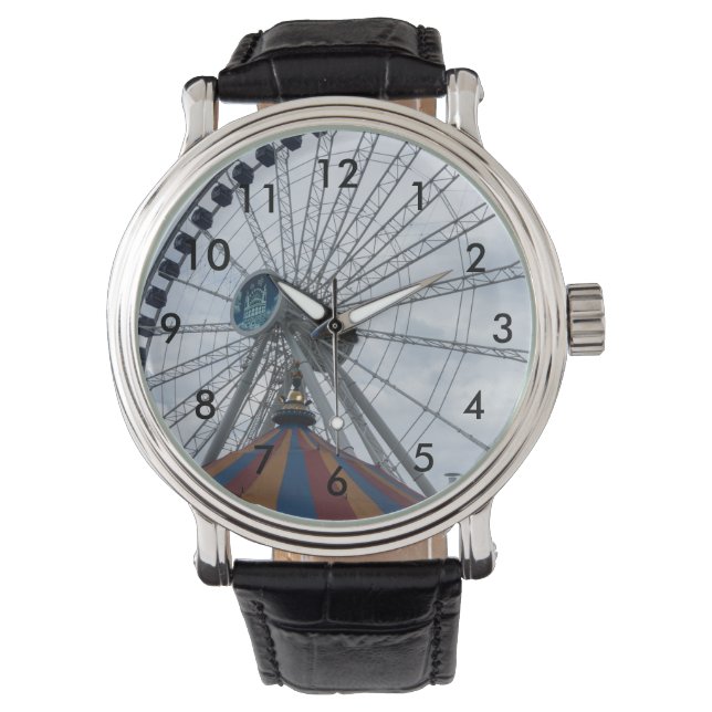 Relógio De Pulso Roda Ferris do marinho (Frente)