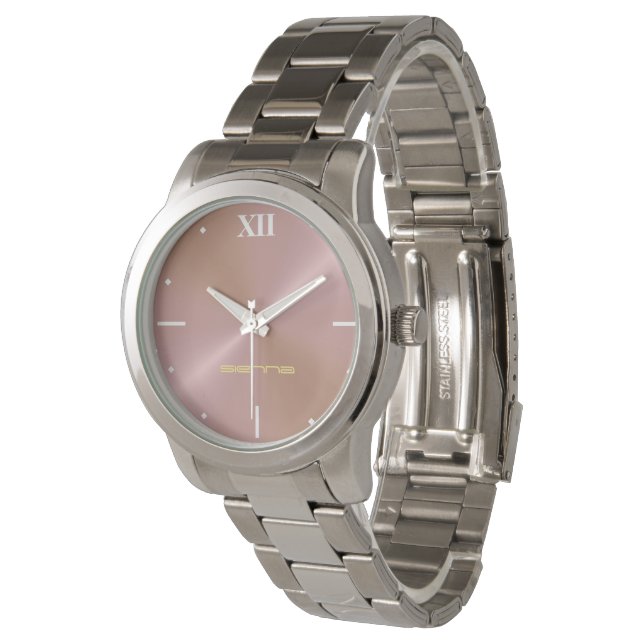 Relógio De Pulso Rosa claro Metallic Perfekt eWatch (Angular)