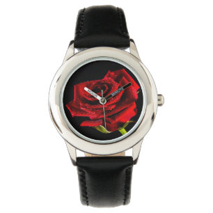 Relógio De Pulso rosa vermelha linda