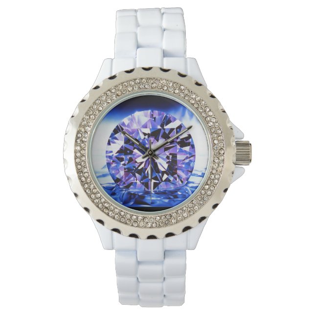 Relógio De Pulso Roxo Diamond Lady's Watch (Frente)