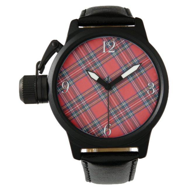 Relógio De Pulso Royal Stewart Scottish Highlands Tartan Watch (Frente)