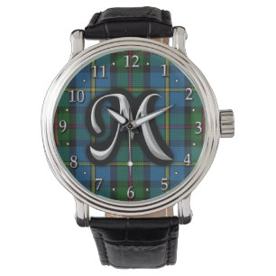 Relógio De Pulso Scottish Clan MacLeod Monograma Tartan
