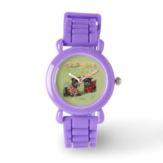 Relógio De Pulso Scottish Terrier Watch (Frente)