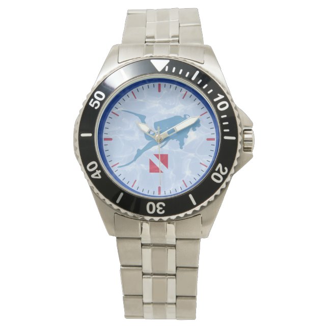Relógio De Pulso Scuba Diver Down Watch (Frente)