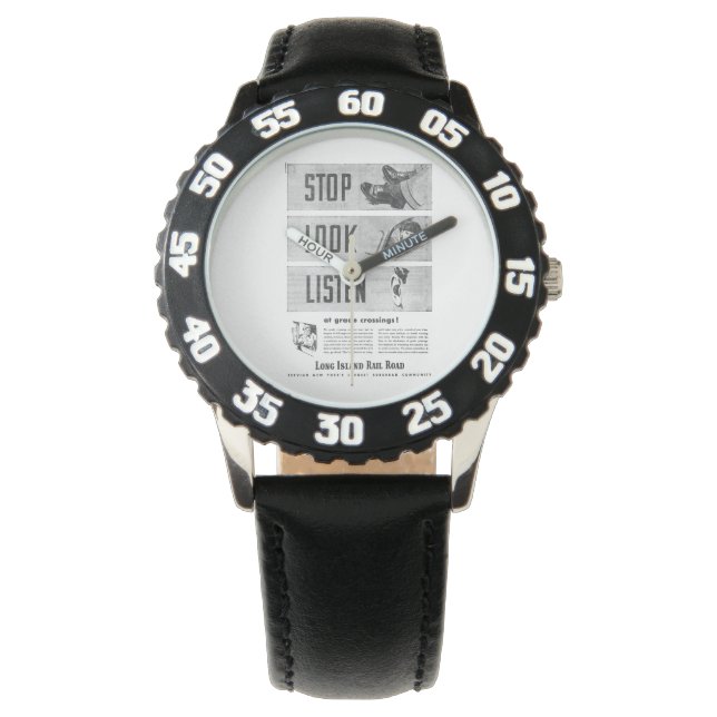 Relógio De Pulso Segurança ferroviária em Long Island (Frente)
