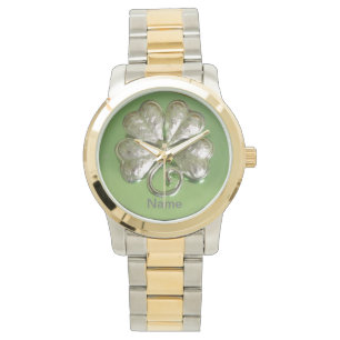 Relógio De Pulso Shamrock Watch! Irish Watch! Adicionar nome!