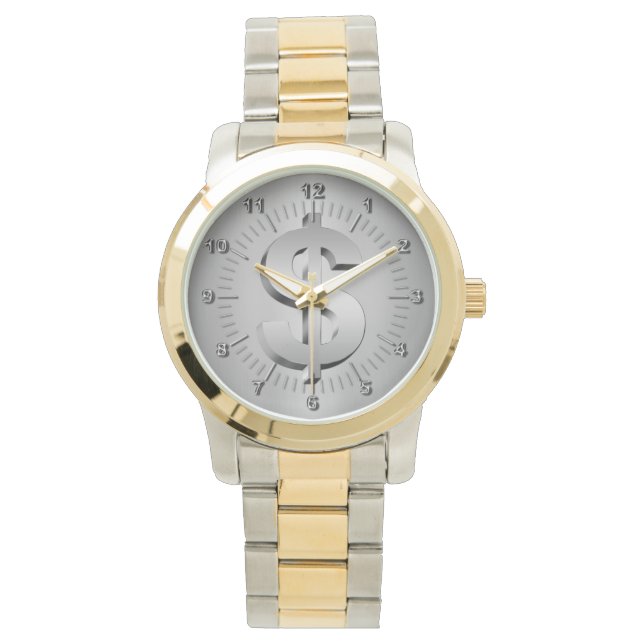 Relógio De Pulso Símbolo do dólar (Frente)