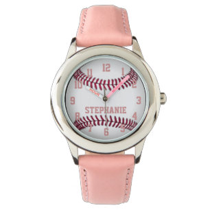 Relógio De Pulso Softball Watch da garota personalizada