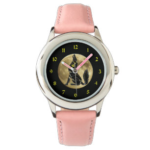 Relógio De Pulso Sombras Azuis (O Lobo Howling)