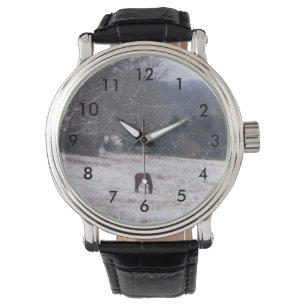 Relógio De Pulso Sozinho Na Neve