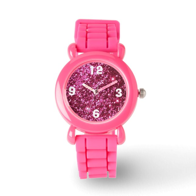 Relógio De Pulso Sparkle Pink Watch