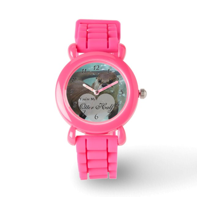 Relógio De Pulso Sua Nadação de Tarte Marrom (Frente)