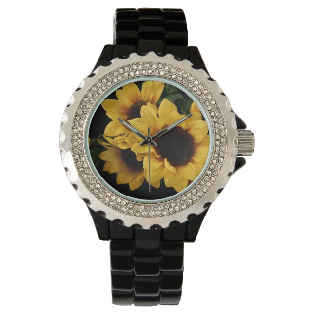 Relógio De Pulso Sunflower Watch Amarelo (Frente)