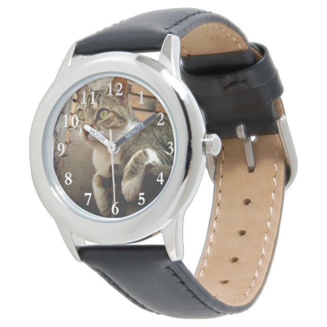 Relógio De Pulso Tabby Cat Wrist Watch (Angular)