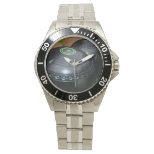 Relógio De Pulso Tapetes, Mens Stainless Steel Bracelet Watch.