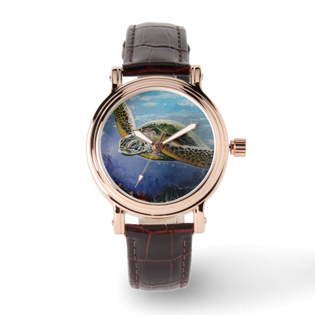 Relógio De Pulso Tartaruga marinha (Frente)