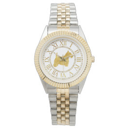 Relógio De Pulso Terrier Personalize escocês