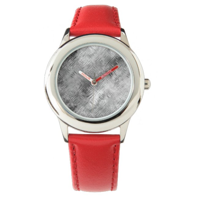 Relógio De Pulso Textura Escrita de Cinzas Hemáticas (Frente)