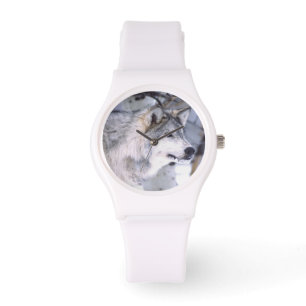 Relógio De Pulso Timber Wolf, Canis lupus, Movie Animal Utah)