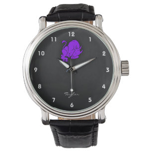 Relógio De Pulso Touro Roxo Violeta