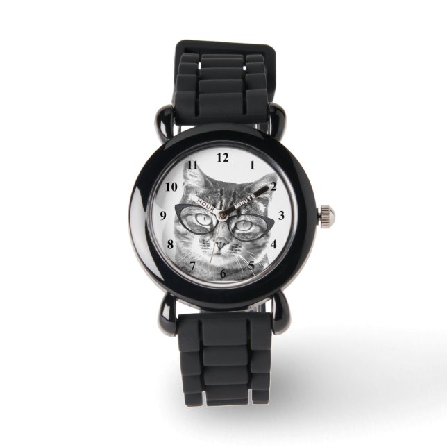 Relógio De Pulso Trendy cat watch para mulheres (Frente)