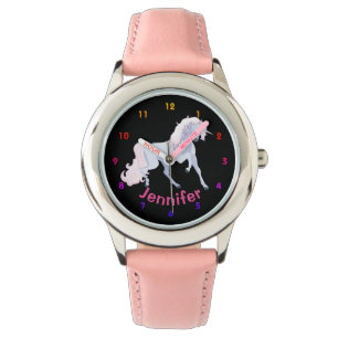 Relógio De Pulso UNICORN Girls Personalizadas Assistem Corações R