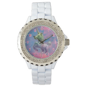 Relógio De Pulso Unicórn Wrist Watch (rosa)