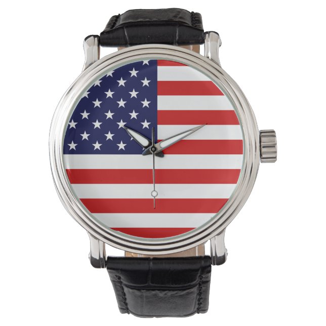 Relógio De Pulso USA Flag Watch (Frente)