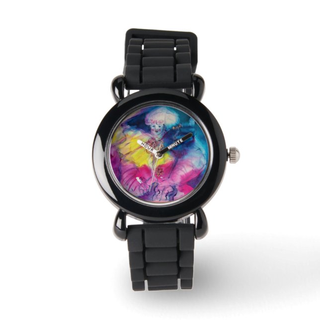 RELÓGIO DE PULSO VESTUÁRIO COM OWL E VIOLINA (Frente)