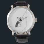 Relógio De Pulso Vigilância de Pesca<br><div class="desc">Tire tempo com o velho pescador-mosca neste clássico relógio de pesca de Masu!</div>