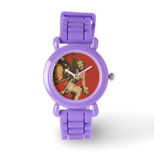 Relógio De Pulso Vintage Fairy Pin-up Watch (Frente)