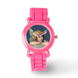 Relógio De Pulso Vintage Resting Angel Watch com a correia da fivel