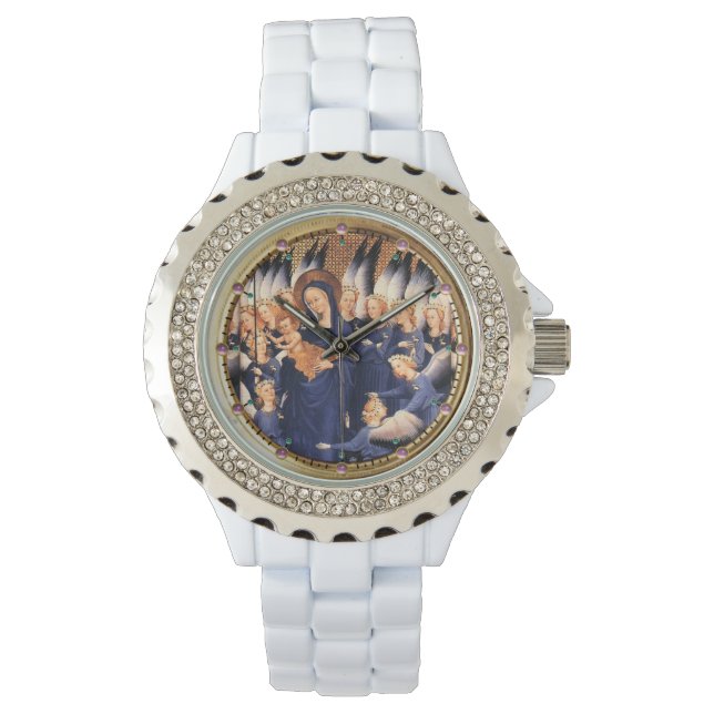 RELÓGIO DE PULSO VIRGEM COM CRIANÇAS E ÂNGULOS (Frente)