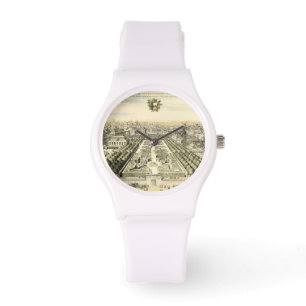 Relógio De Pulso Vista aérea do Jardim Formal por Eric Dahlbergh