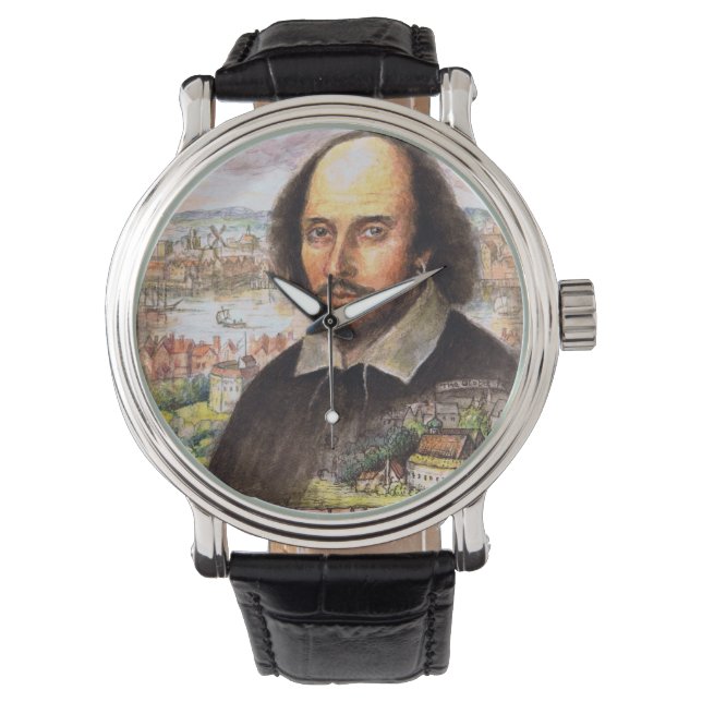 Relógio De Pulso William Shakespeare Watch (Frente)