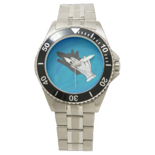 Relógio De Pulso Wolf On Blue