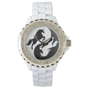 Relógio De Pulso Yin Yang Unicorn Watch