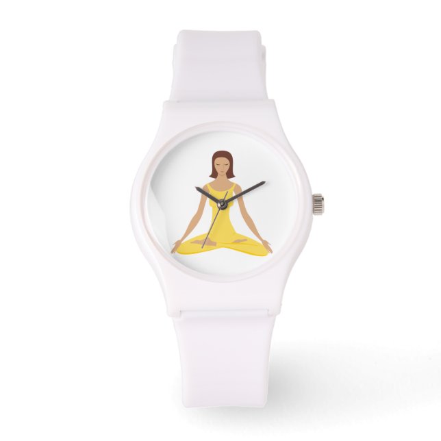 Relógio De Pulso Yoga Pose Womens Watch (Frente)