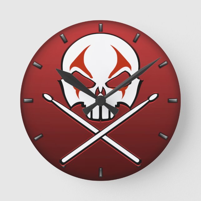 Relógio de Rock & Roll com Relógio de Baterista de (Frente)