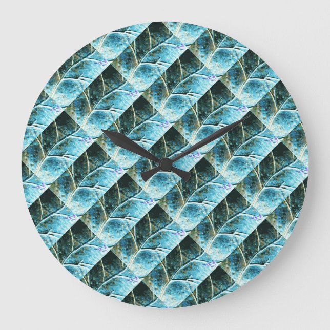 relógio de saída de metal esculpido (Frente)