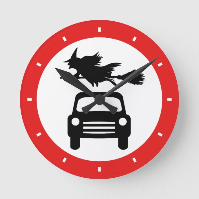 Relógio de Sinal de Bruxa Voadora (Frente)
