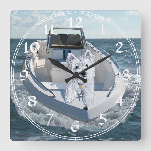 Relógio de Terrier Branco de West Highland (Frente)