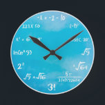 Relógio de Teste Matemático - Azul de Relógio<br><div class="desc">Cor azul do céu para o relógio inteligente de sempre!</div>