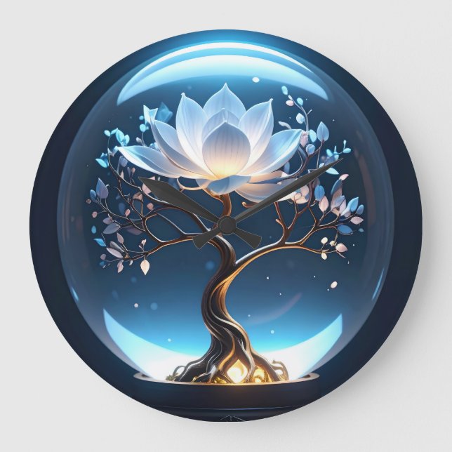 Relógio de Tranquilidade do Lotus Globe (Frente)