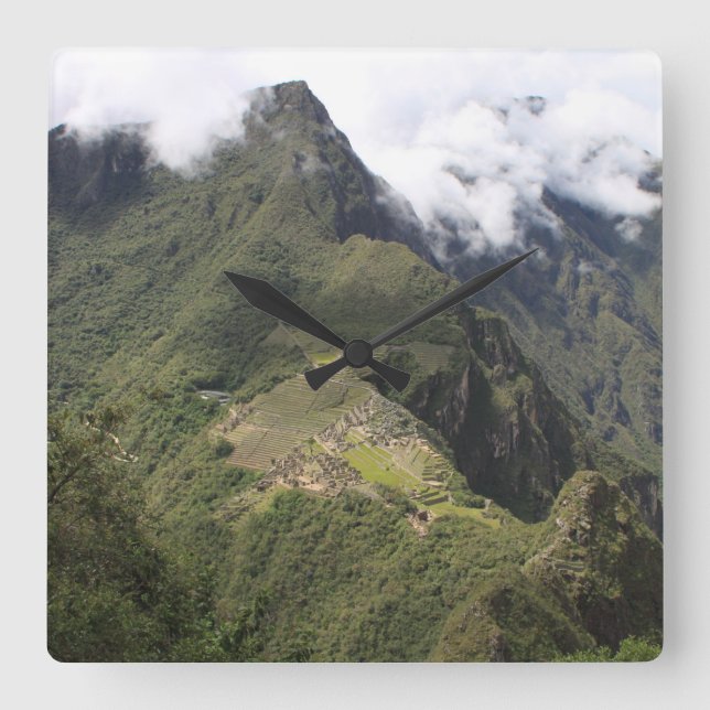 Relógio de visão de pássaro Machu Picchu (Frente)