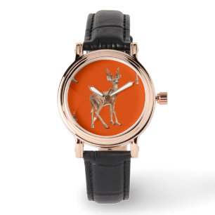 Relógio Deer em vermelho