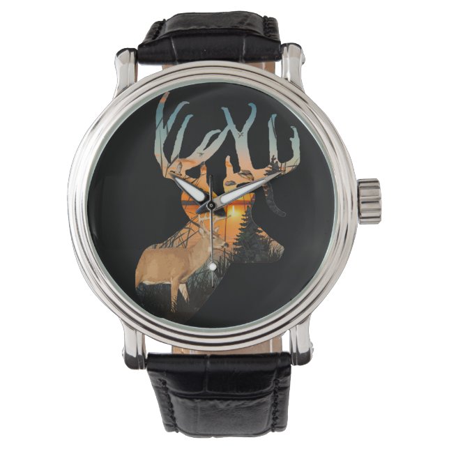 Relógio Deer Hunting Watch, Whitetail Buck (Frente)