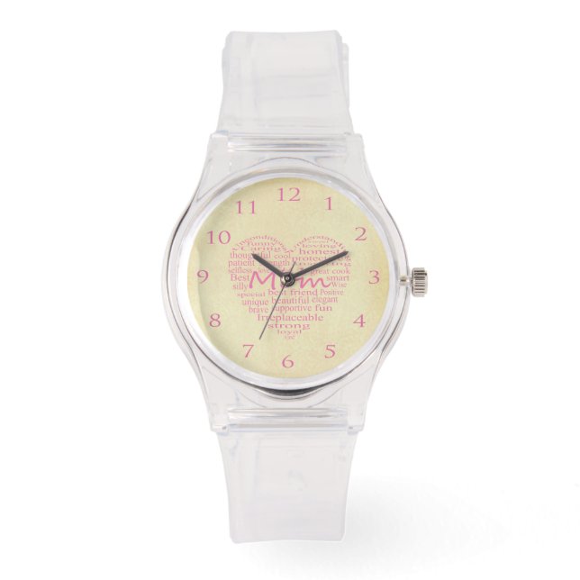 Relógio Definição De Um Esquema De Coração-Mãe (Frente)