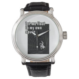 Relógio Deixe-me flutuar no meu próprio espaço